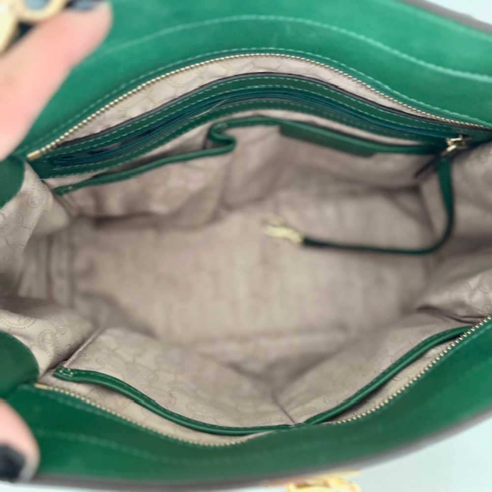 Michael Kors Green Hamilton Large Traveler Bag-New with detached tags - Picture 5 of 11